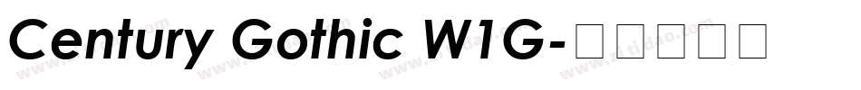 Century Gothic W1G字体转换